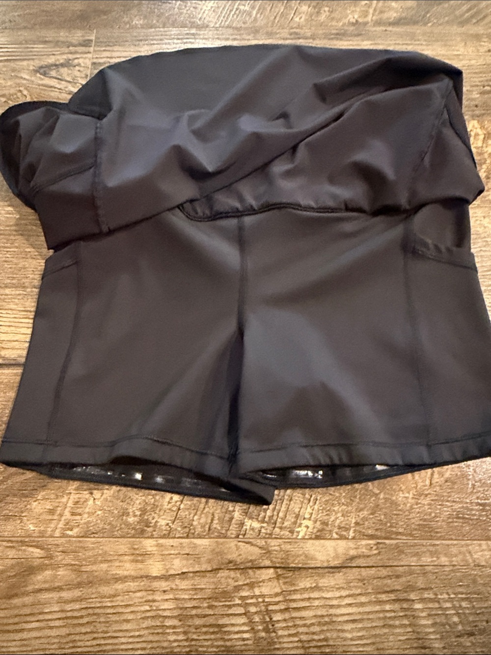 Athleta Black Run With It Athletic Skirt‎ with Built-In Shorts Size Small - Picture 4 of 11